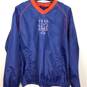 Blue New Your Mets Large Polyester pullover